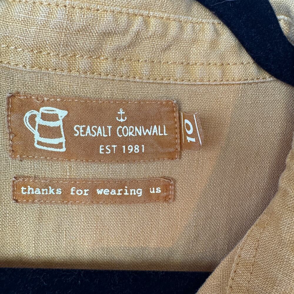 Seasalt Cornwall Women's Nicky Berry Linen Shirt Size 10 - Picture 2 of 10